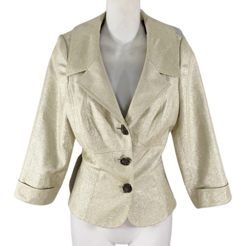 Kay Unger champagne sparkle jacket